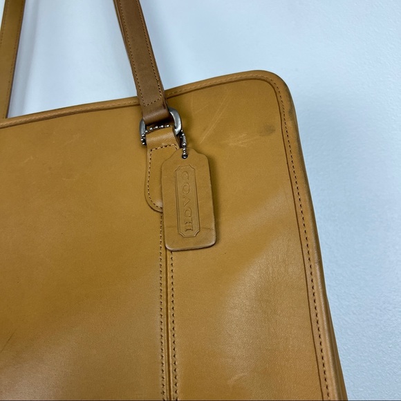 Coach Bags Coach Vintage Us 9872 Leather Leather Tote Bag Poshmark